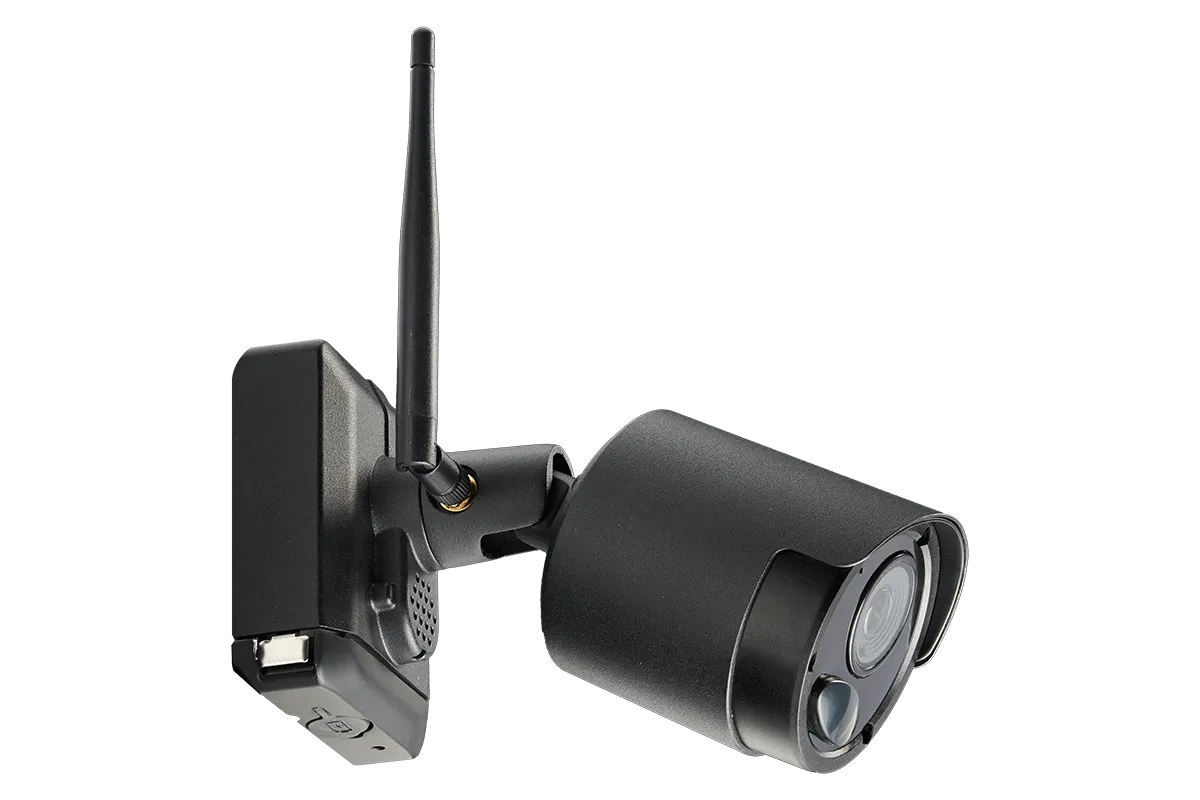 1080p Wire Free Camera System with Two Battery Powered Metal Cameras, 65ft Night Vision, Two-Way Audio, and a 1TB Hard Drive