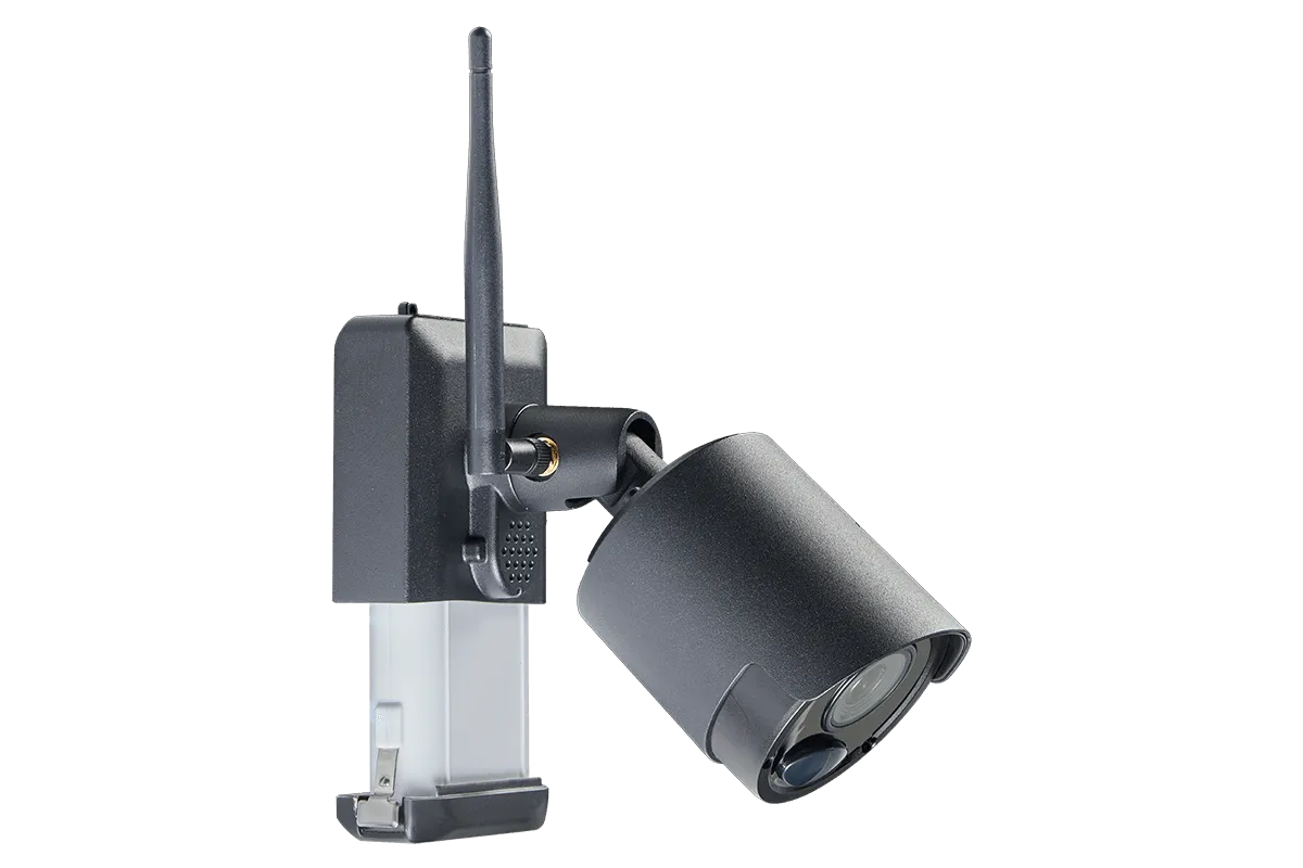1080p Wire Free Camera System with Two Battery Powered Metal Cameras, 65ft Night Vision, Two-Way Audio, and a 1TB Hard Drive