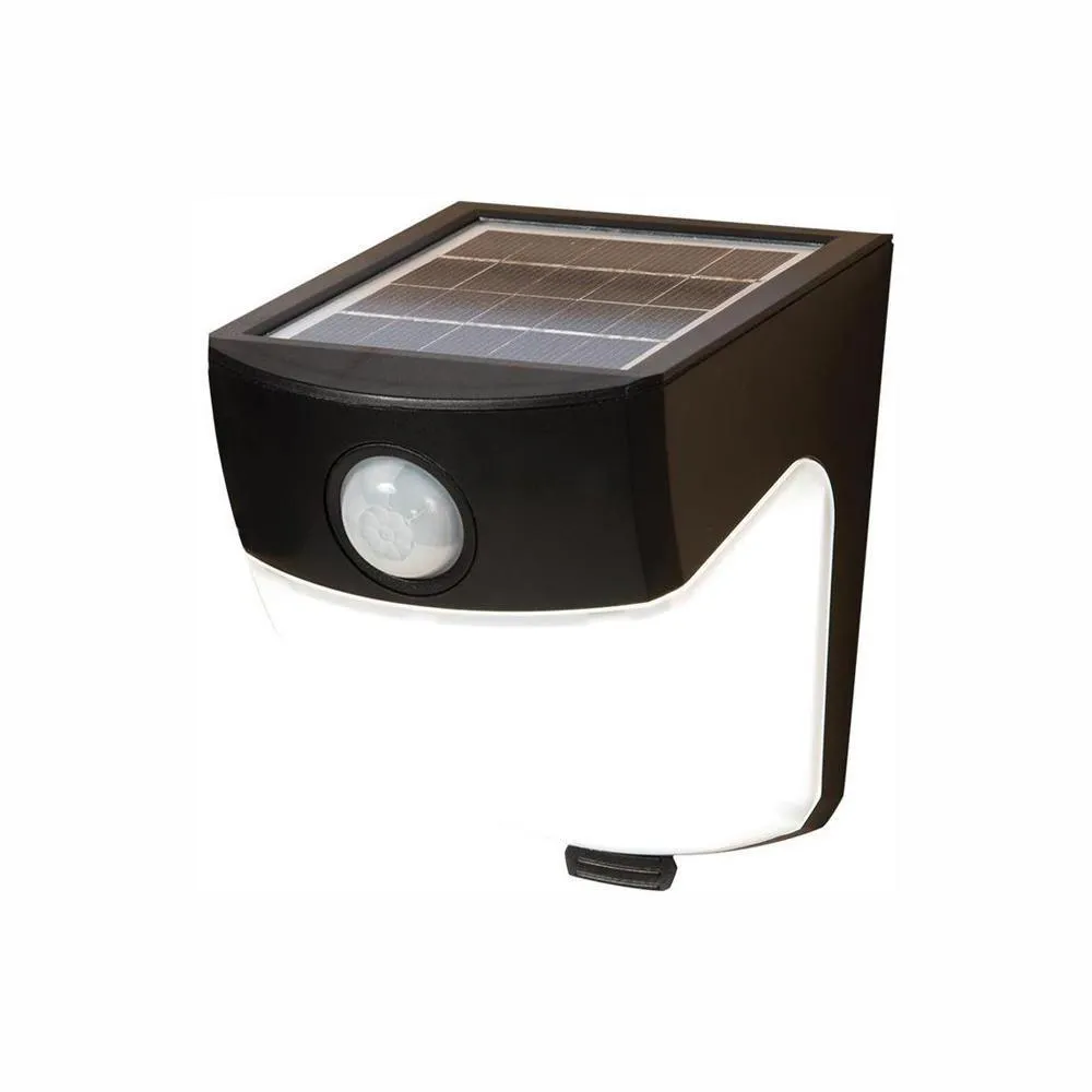 120-Degree White Motion Activated Sensor Outdoor Solar Powered Wedge Security Light