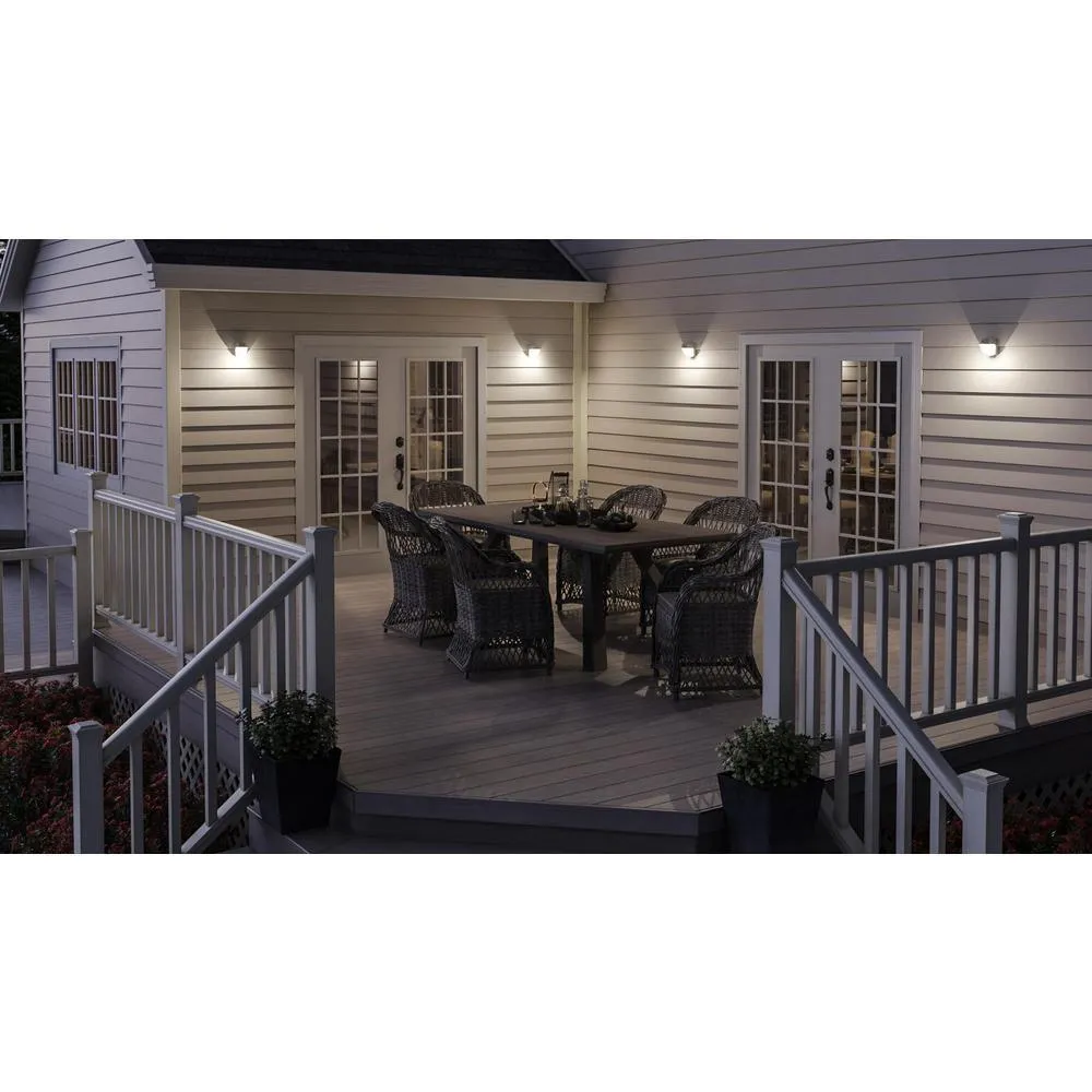 120-Degree White Motion Activated Sensor Outdoor Solar Powered Wedge Security Light