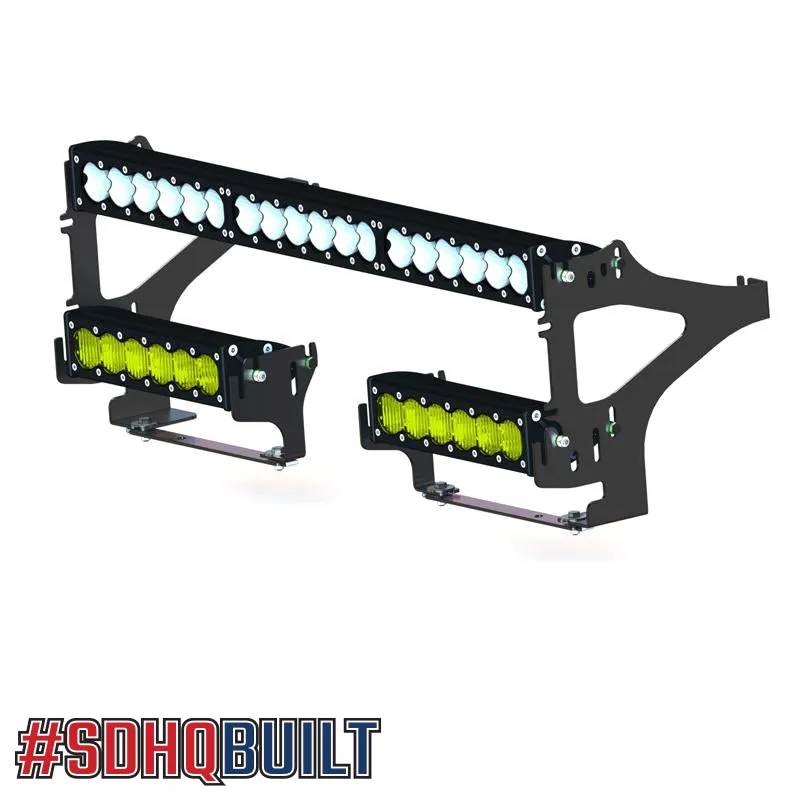 '16-23 Toyota Tacoma SDHQ Built BTG Dual 10" Light Bar Mount