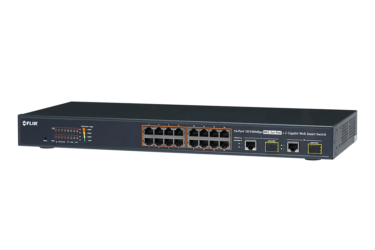 16-Channel PoE Switch
