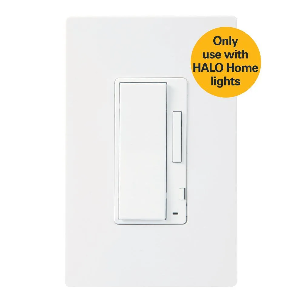 180-Degree White Smart Bluetooth Motion Activated Outdoor Integrated LED Flood Light with In-Wall Accessory Dimmer