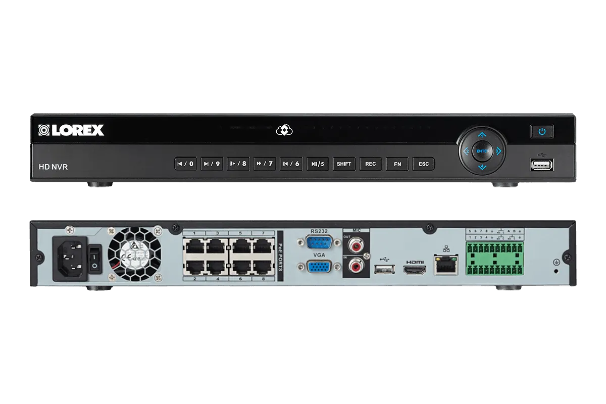 2K Resolution IP Camera System with Monitor and 2 Domes