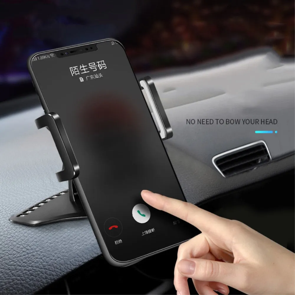 3 in 1 Car GPS Smartphone Holder: Dashboard / Visor Clamp   AC Grid Clip for MAXCOM SMART MS457 (2018) - Black