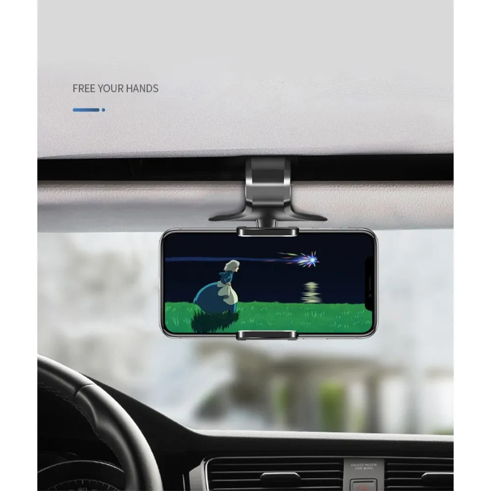 3 in 1 Car GPS Smartphone Holder: Dashboard / Visor Clamp   AC Grid Clip for MAXCOM SMART MS457 (2018) - Black