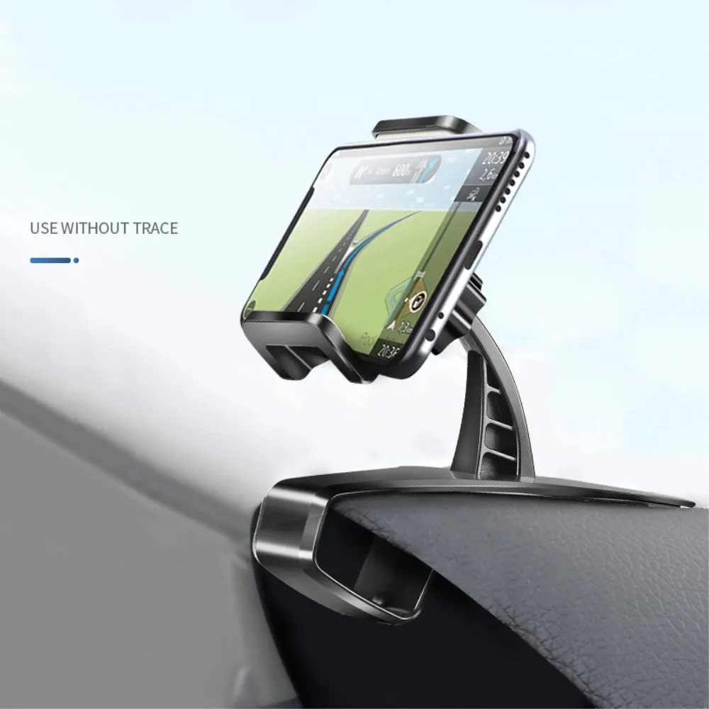 3 in 1 Car GPS Smartphone Holder: Dashboard / Visor Clamp   AC Grid Clip for MAXCOM SMART MS457 (2018) - Black