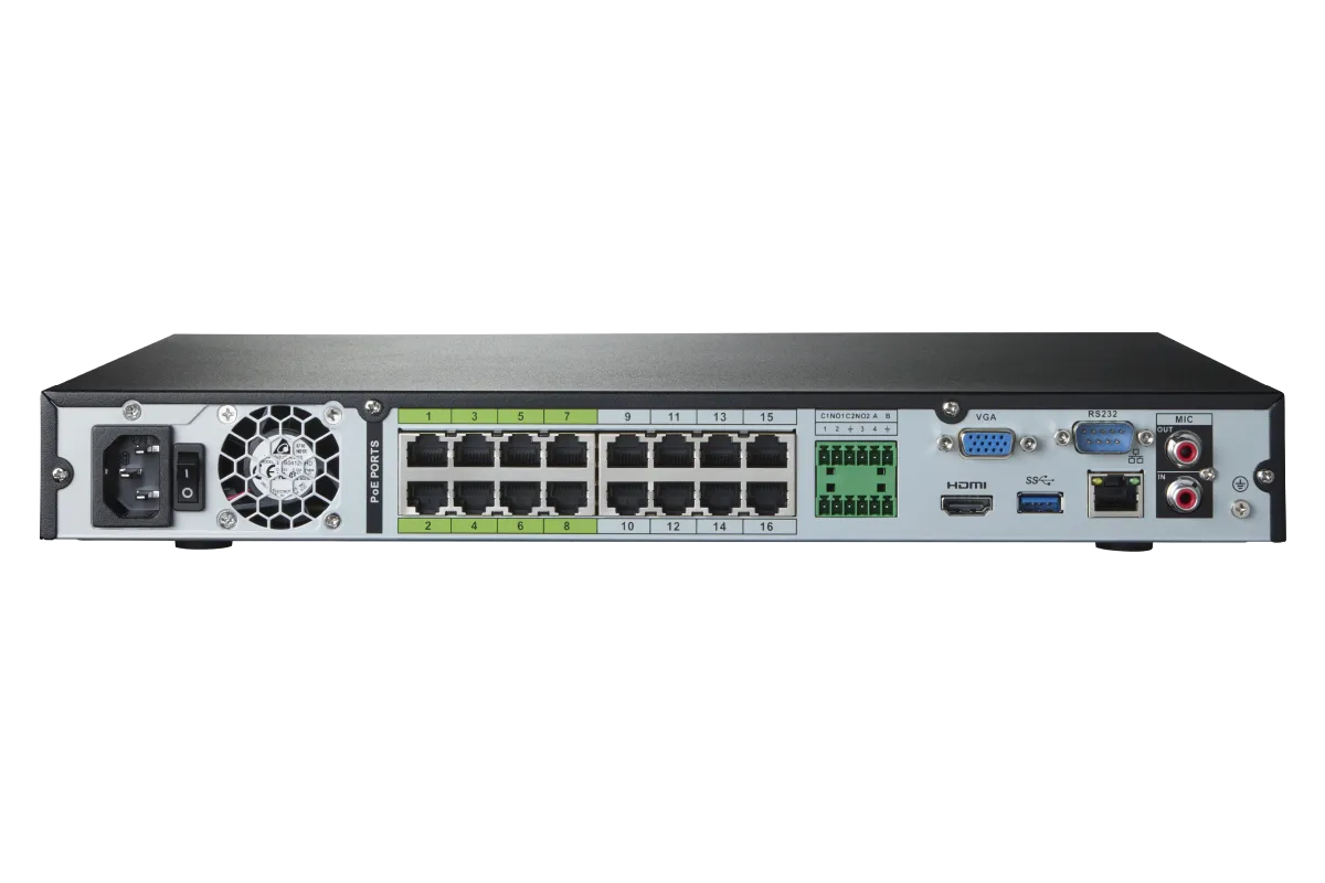 32-Channel NVR System with 4K (8MP) IP Cameras
