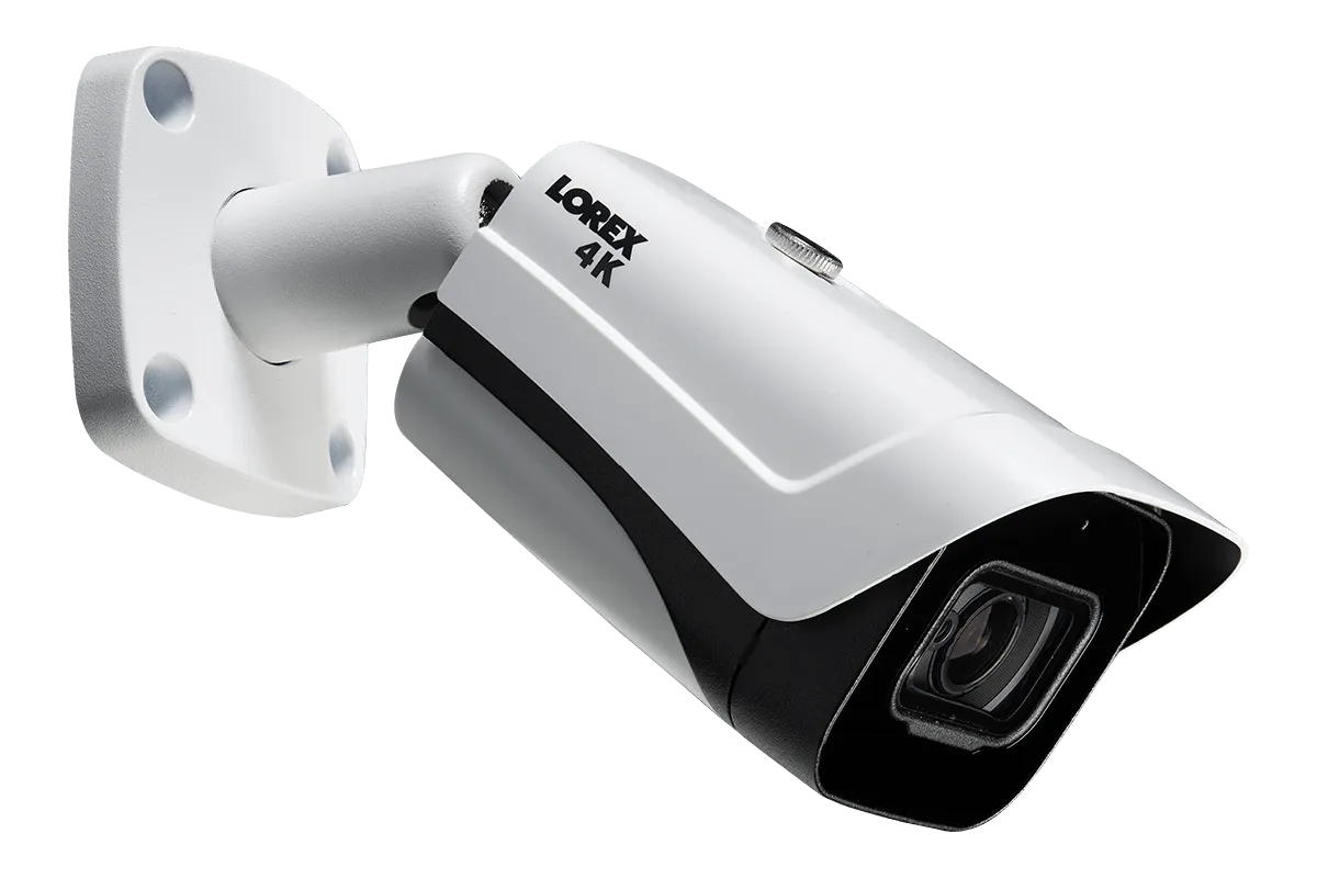 4K (8MP) Ultra HD Outdoor Metal Security Cameras with Audio & 150ft Color Night Vision (4-Pack)