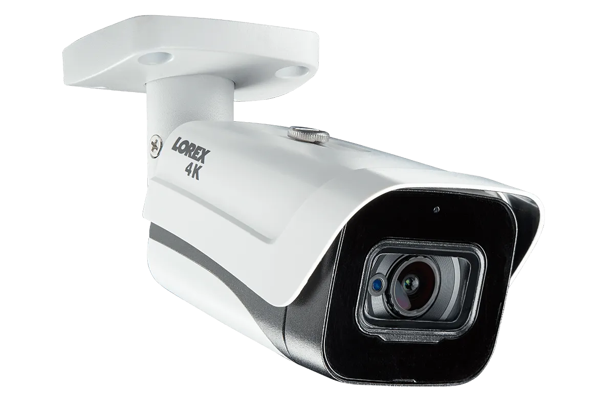 4K (8MP) Ultra HD Outdoor Metal Security Cameras with Audio & 150ft Color Night Vision (4-Pack)