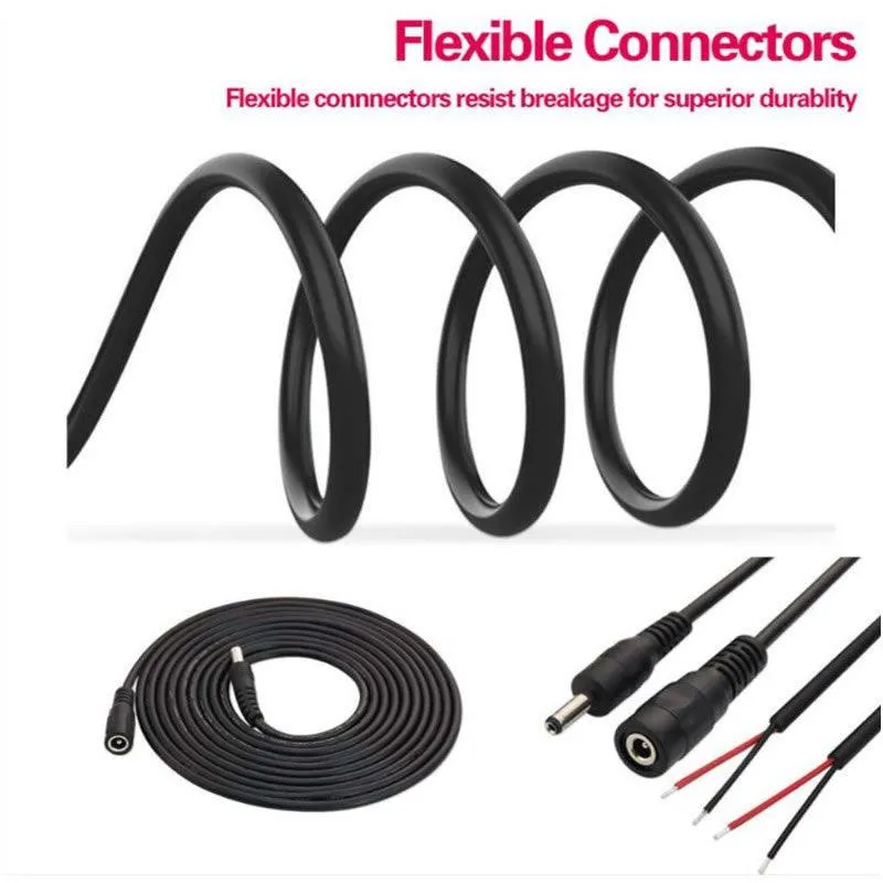 50M Dc Black Power Extension Cable Dc-50
