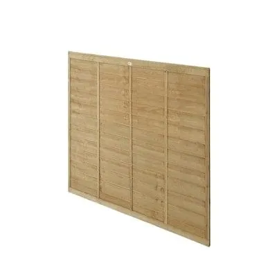 6ft x 4ft Pressure Treated Superlap Fence Panel