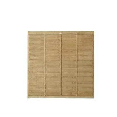 6ft x 4ft Pressure Treated Superlap Fence Panel