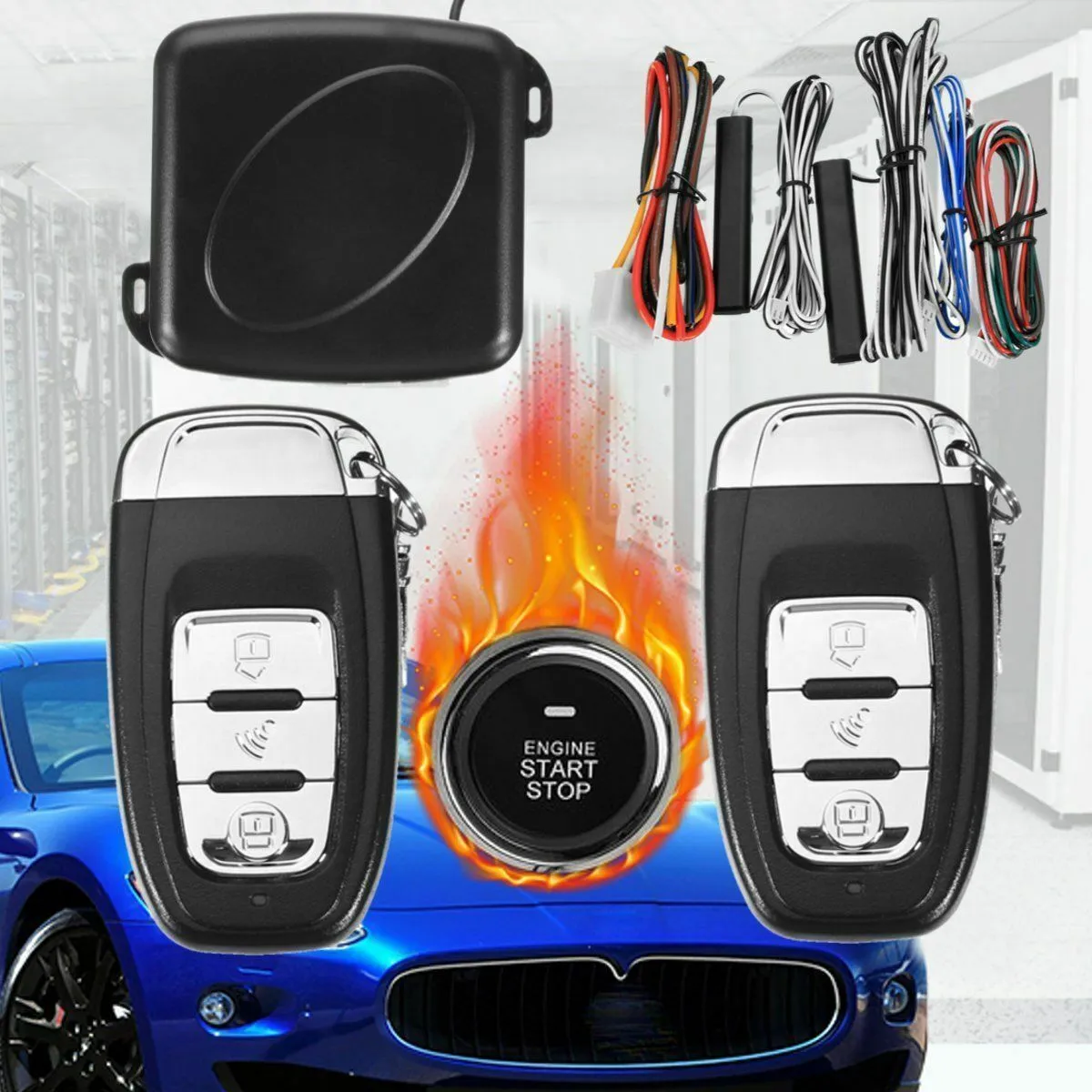 9 in 1 Start Push Button Remote Starter Keyless Entry Car SUV