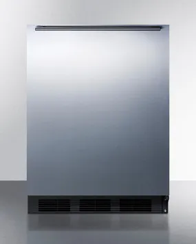 Accucold 24" Wide Built-In All-Refrigerator with Horizontal Handle - FF7BKBISSHH