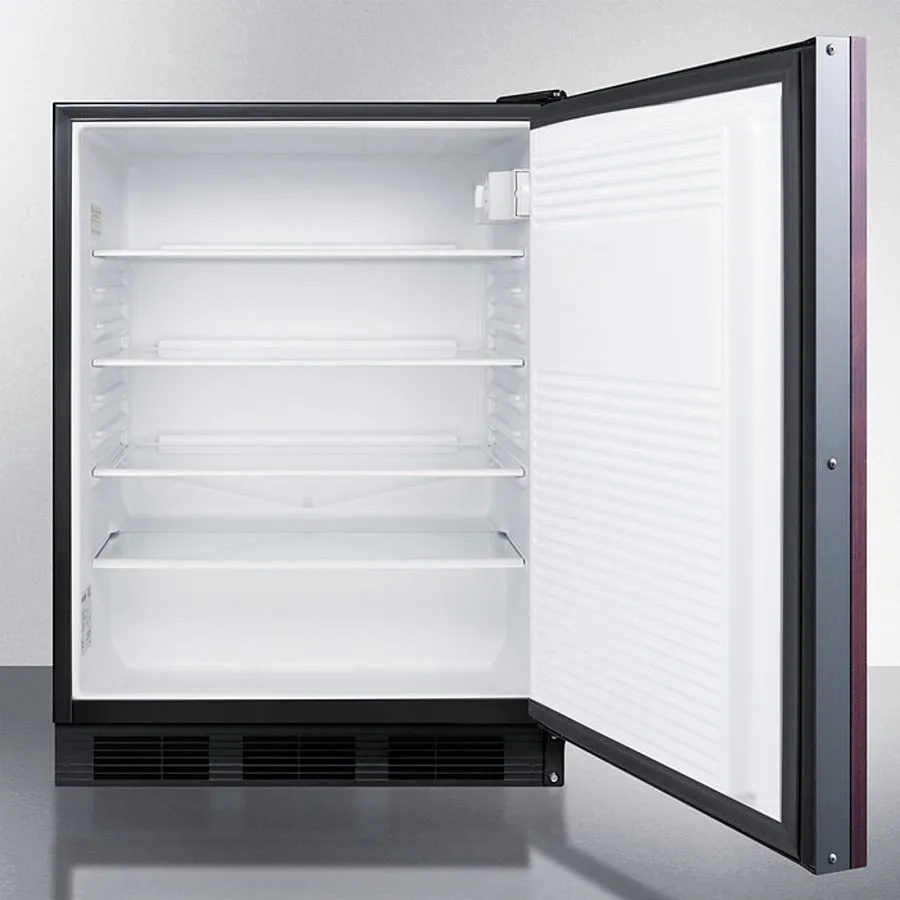 Accucold 24" Wide Built-In All-Refrigerator with Integrated Door Frame ADA Compliant - FF7LBLKBIIFADA