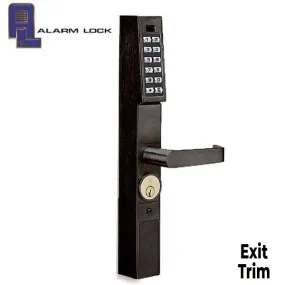 Alarm Lock Trilogy - DL1200ET - Narrow Stile Keypad Exit Lever Lock - 10B - Durondic Bronze - Grade 1