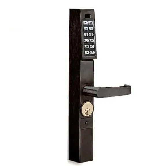 Alarm Lock Trilogy - DL1200ET - Narrow Stile Keypad Exit Lever Lock - 10B - Durondic Bronze - Grade 1