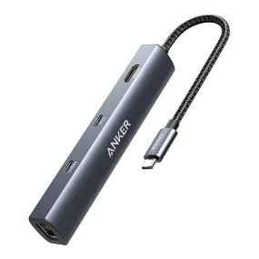 Anker A83650A2 PowerExpand 6-in-1 USB C PD Ethernet Hub with 65W Power Delivery