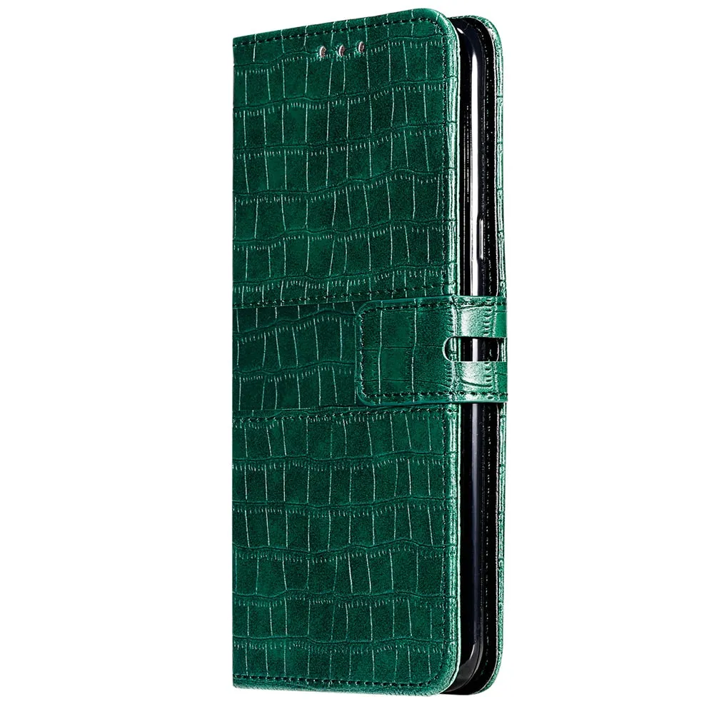 Anymob Samsung Black Leather Case Cover 3D Flip Wallet Phone Protection