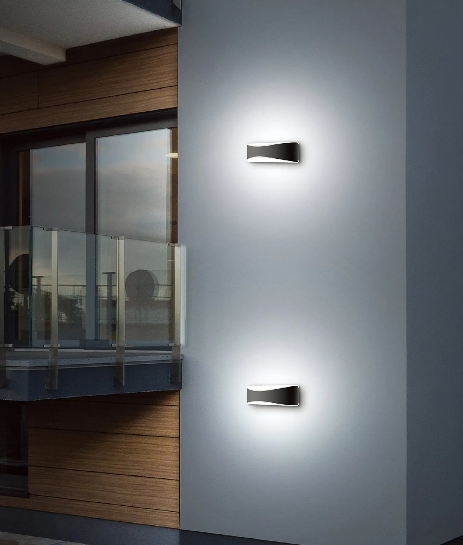 APIS: LED Exterior Surface Mounted  Up/Down Wall Lights IP65