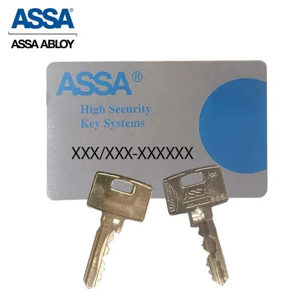 ASSA - Maximum  Restricted - Mortise Cylinder - 1-1/8" - KD - 626 - Satin Chrome
