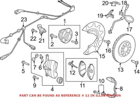 Audi Disc Brake Pad Wear Sensor – Front 8V0615437