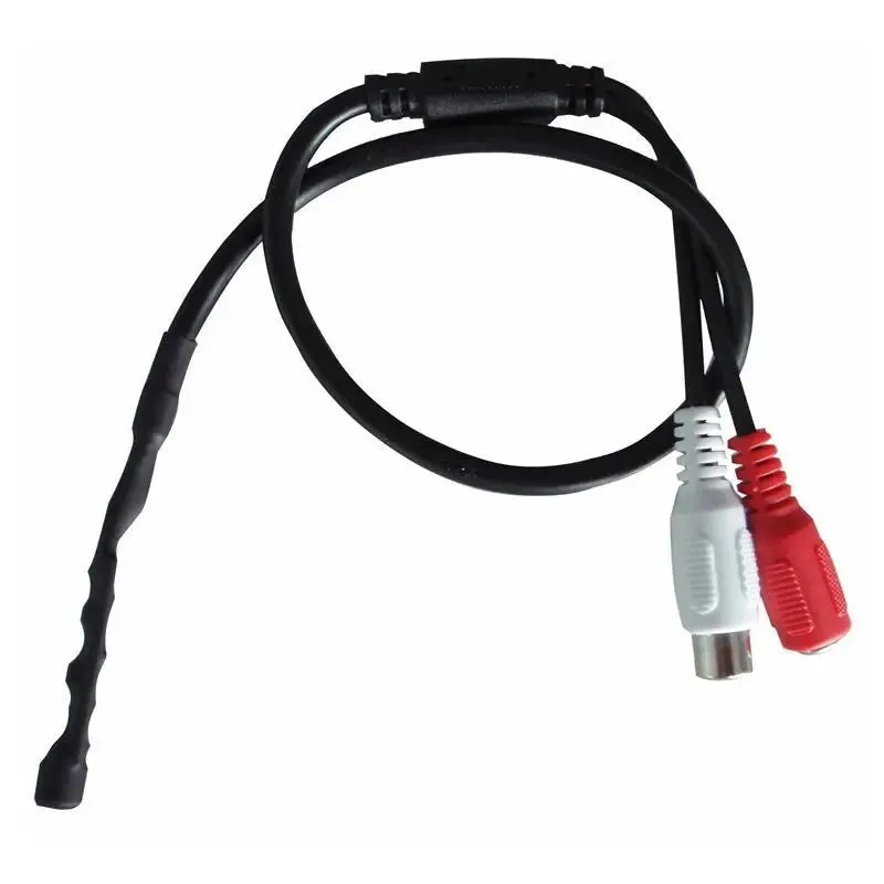 Audio Hidden Microphone Cable for CCTV Security Surveillance Camera