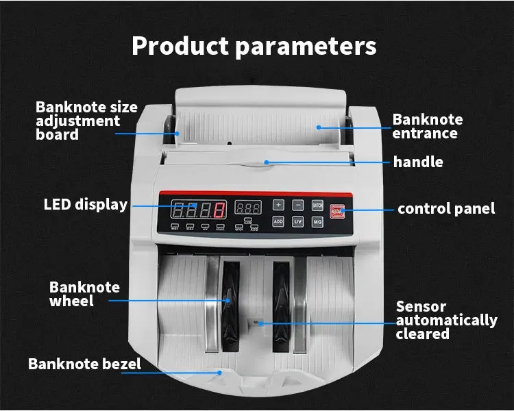 Automatic Multi-Currency Money Counter with UV/MG Bill Detection