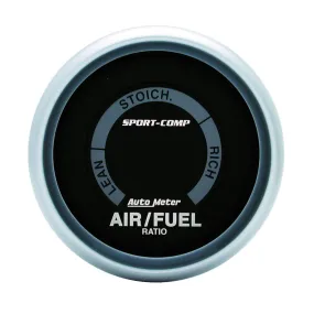 AutoMeter 3375 GAUGE; AIR/FUEL RATIO-NARROWBAND; 2 1/16in.; LEAN-RICH; LED ARRAY; SPORT-COMP