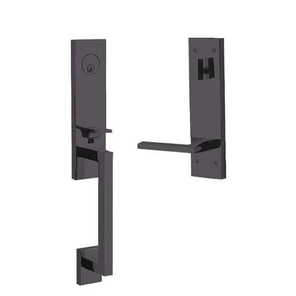 Baldwin - Estate Minneapolis - 3/4 Escutcheon Handleset - Single Cylinder - Right Handed - Oil-Rubbed Bronze - Grade 2