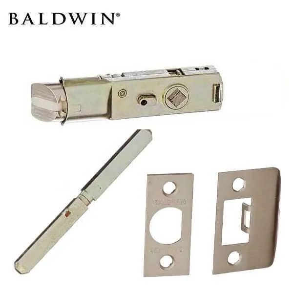 Baldwin Reserve - PS.CON.CSR - Contemporary  Knob Set - Square Rose - 260 - Polished Chrome - Passage - Grade 2