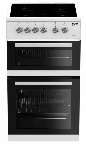 Beko 60cm Double Oven Electric Cooker  | KDVC563AW