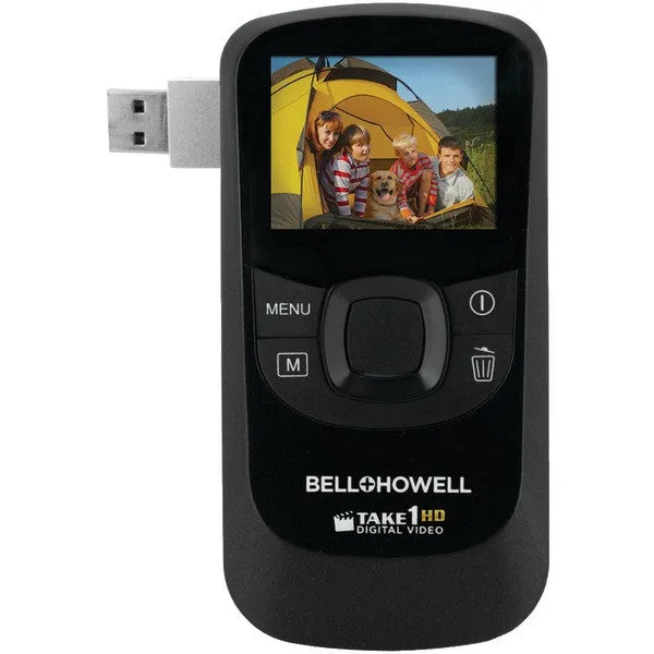 BELL HOWELL T10HD-BK 5.0-Megapixel 1080p Take1HD Digital Video Camcorder with Flip-out USB (Black)