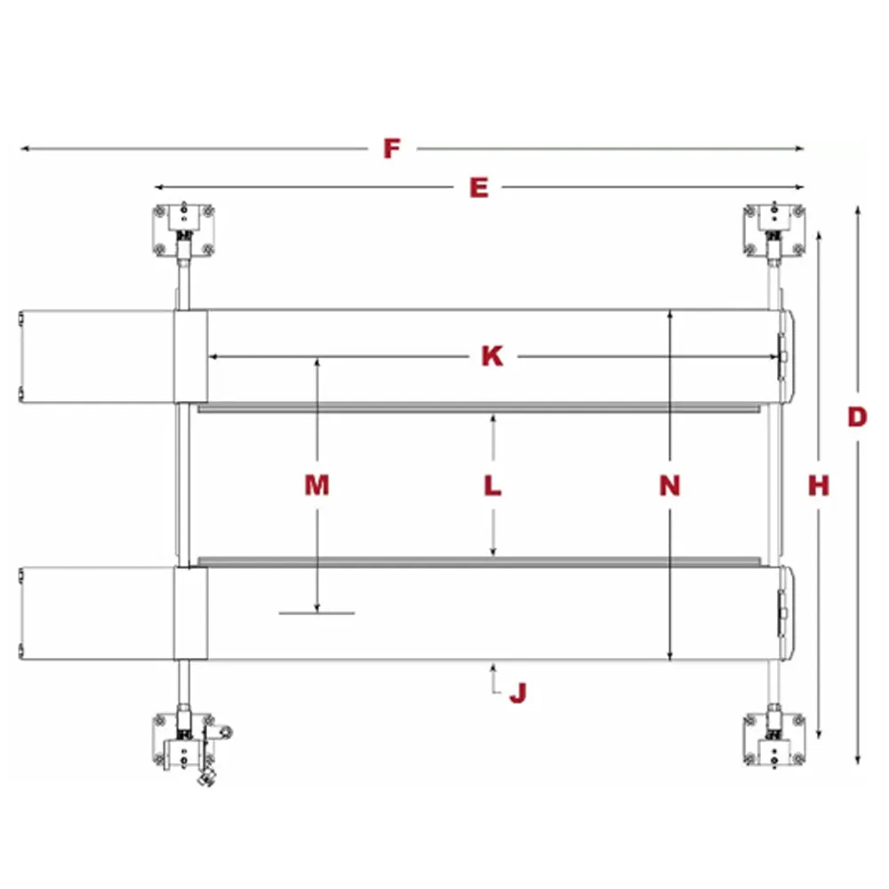 BendPak HD-9ST 9,000-lb. Capacity / Four-Post Lift / Narrow Width