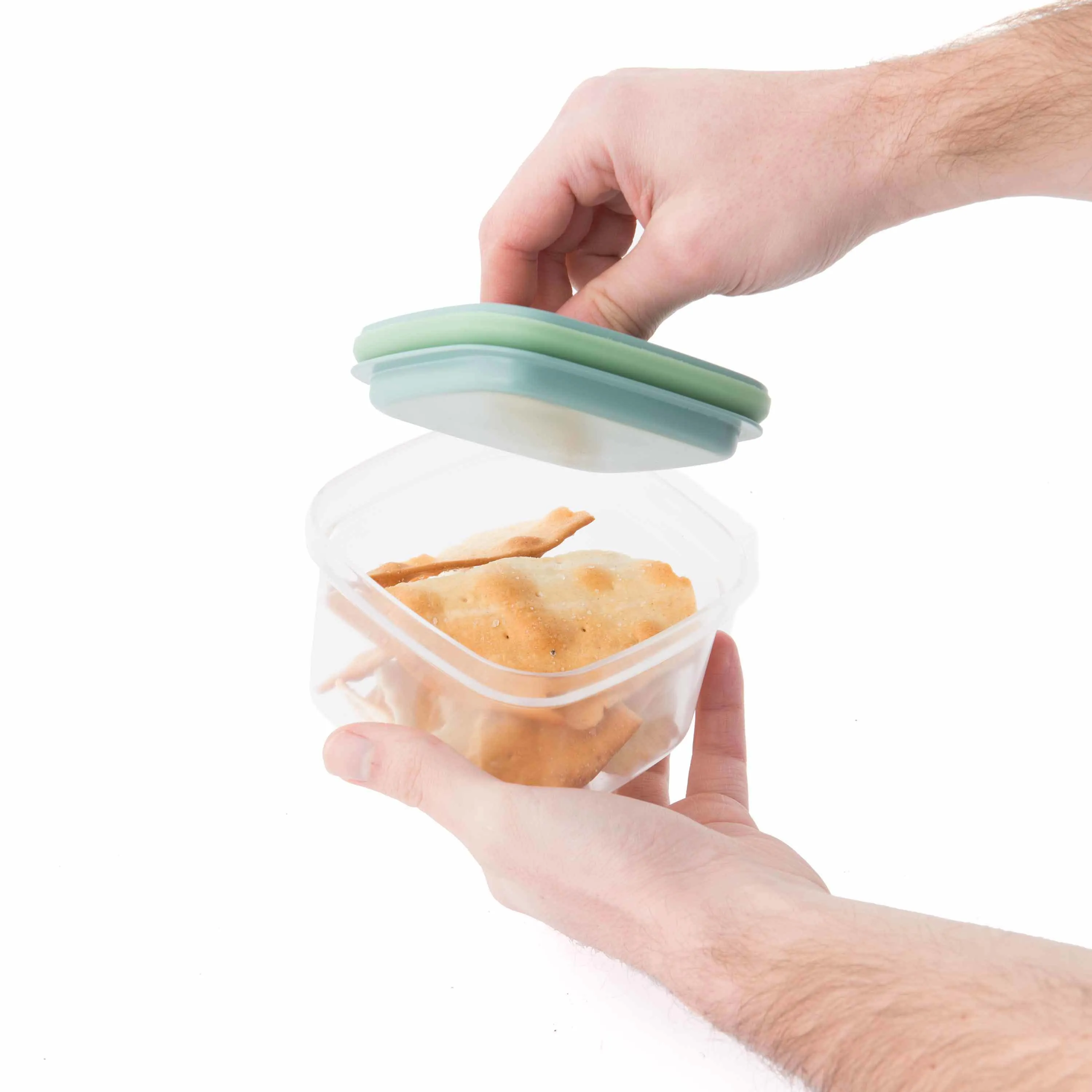 BergHOFF Leo 5Pc Smart Seal Food Container Set, Green, Airtight Lids, Leakproof