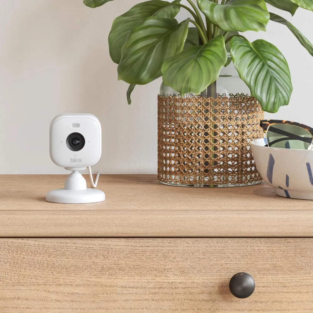 Blink Whole Home Bundle – Outdoor 4 camera, Mini 2 camera (white), Video Doorbell system (black) | HD video, motion detection, Works with Alexa