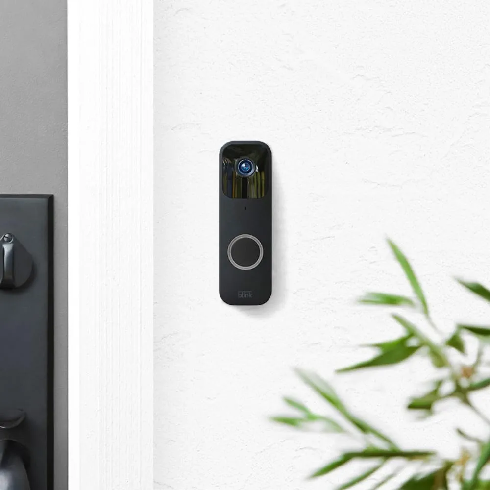 Blink Whole Home Bundle – Outdoor 4 camera, Mini 2 camera (white), Video Doorbell system (black) | HD video, motion detection, Works with Alexa