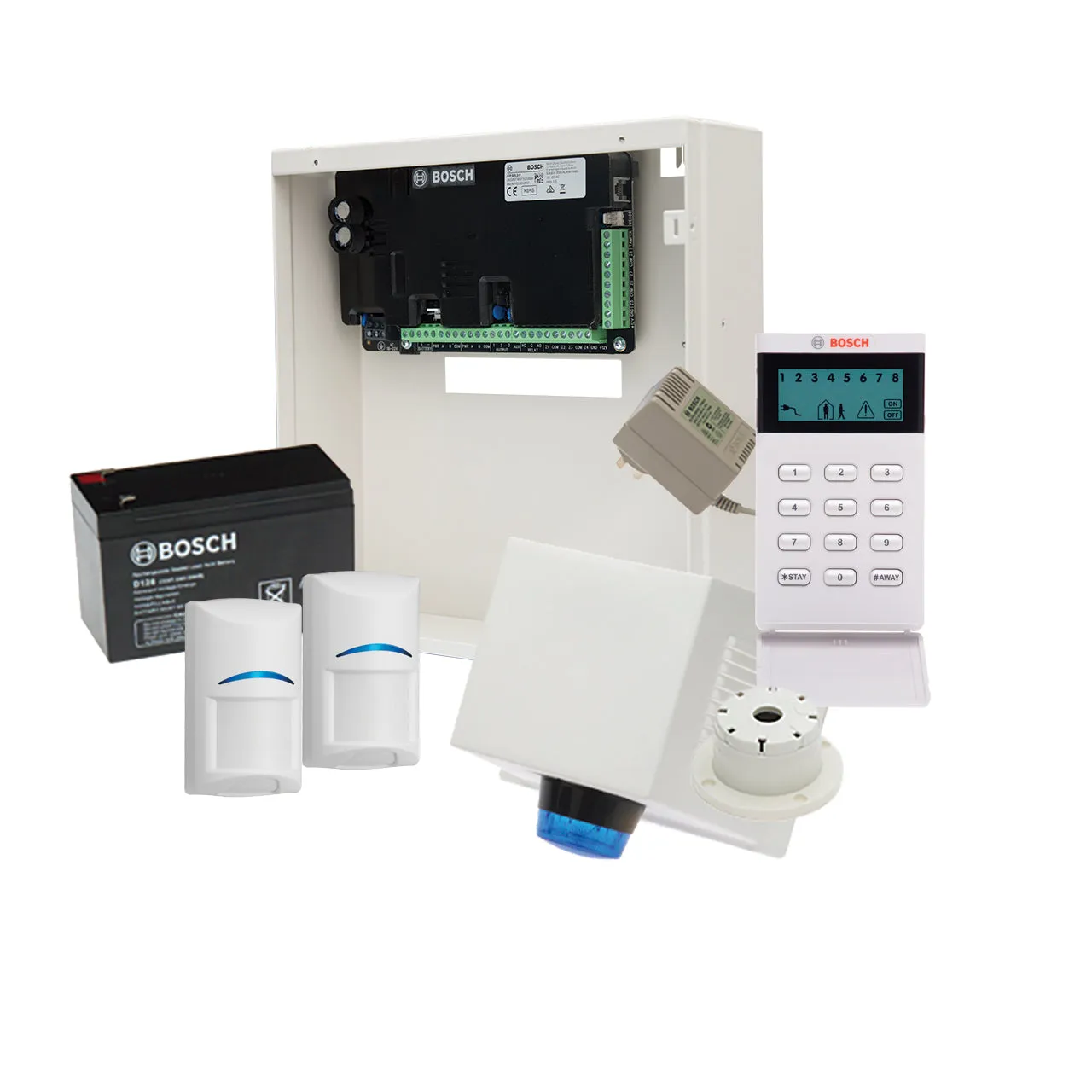 Bosch Alarm Kit, S2K-LCD-PIR-2 Solution 2000 With 2 PIR   Icon Codepad BOSCH7000