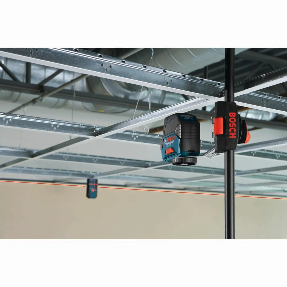 Bosch GCL 2-160 Self-Leveling Cross-Line Laser with Plumb Points