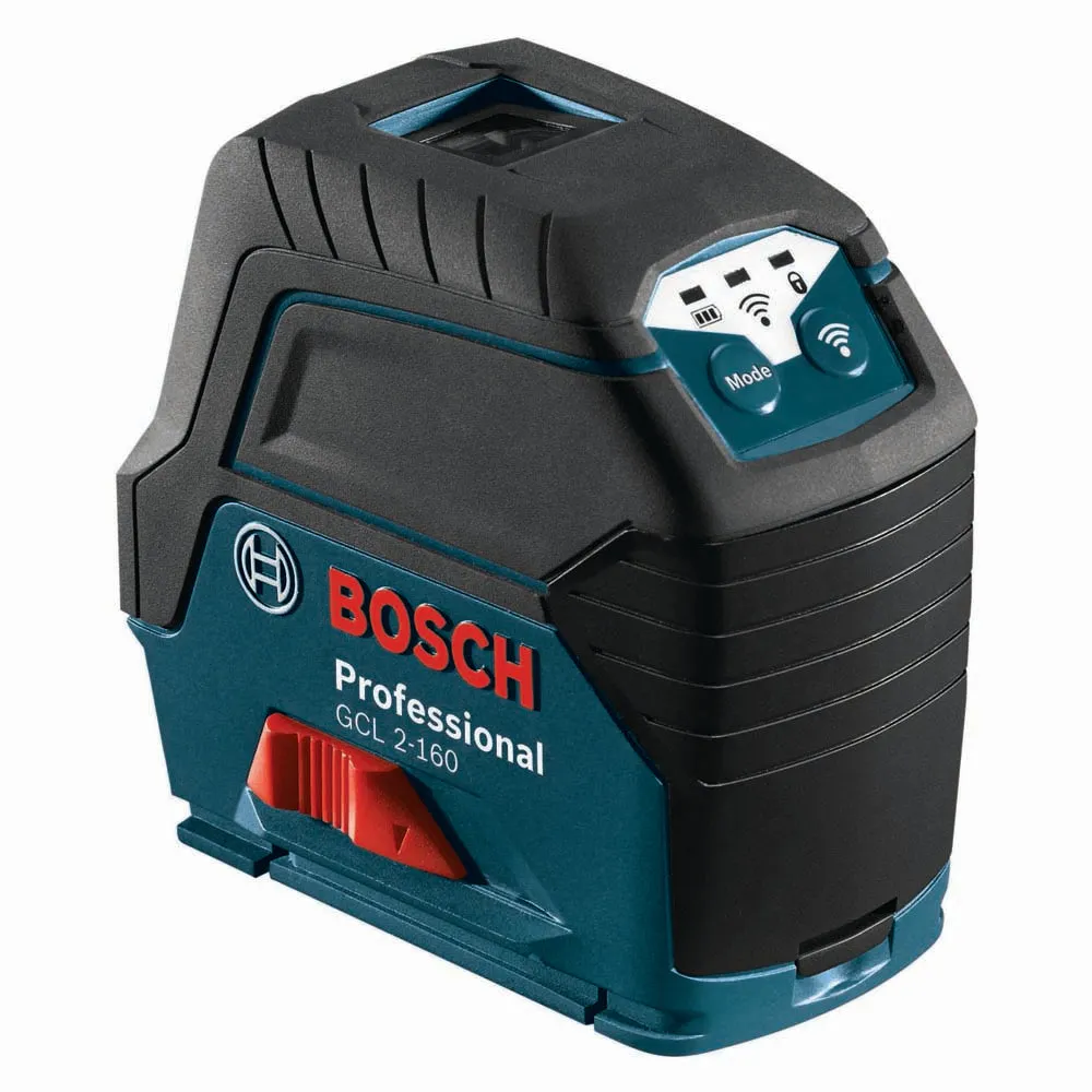 Bosch GCL 2-160 Self-Leveling Cross-Line Laser with Plumb Points