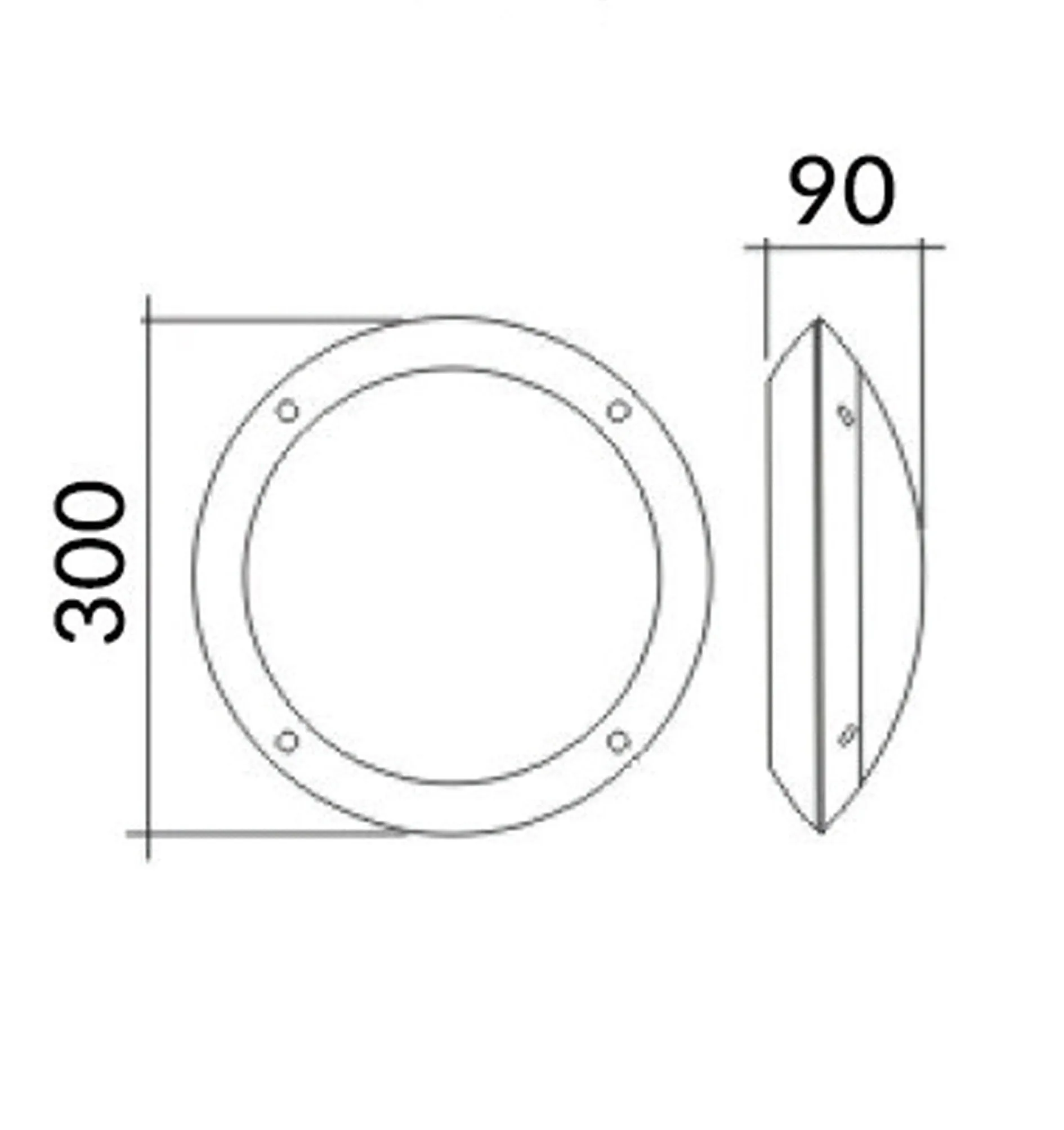 BULK: Round LED Bulkhead Lights IP66 IK10