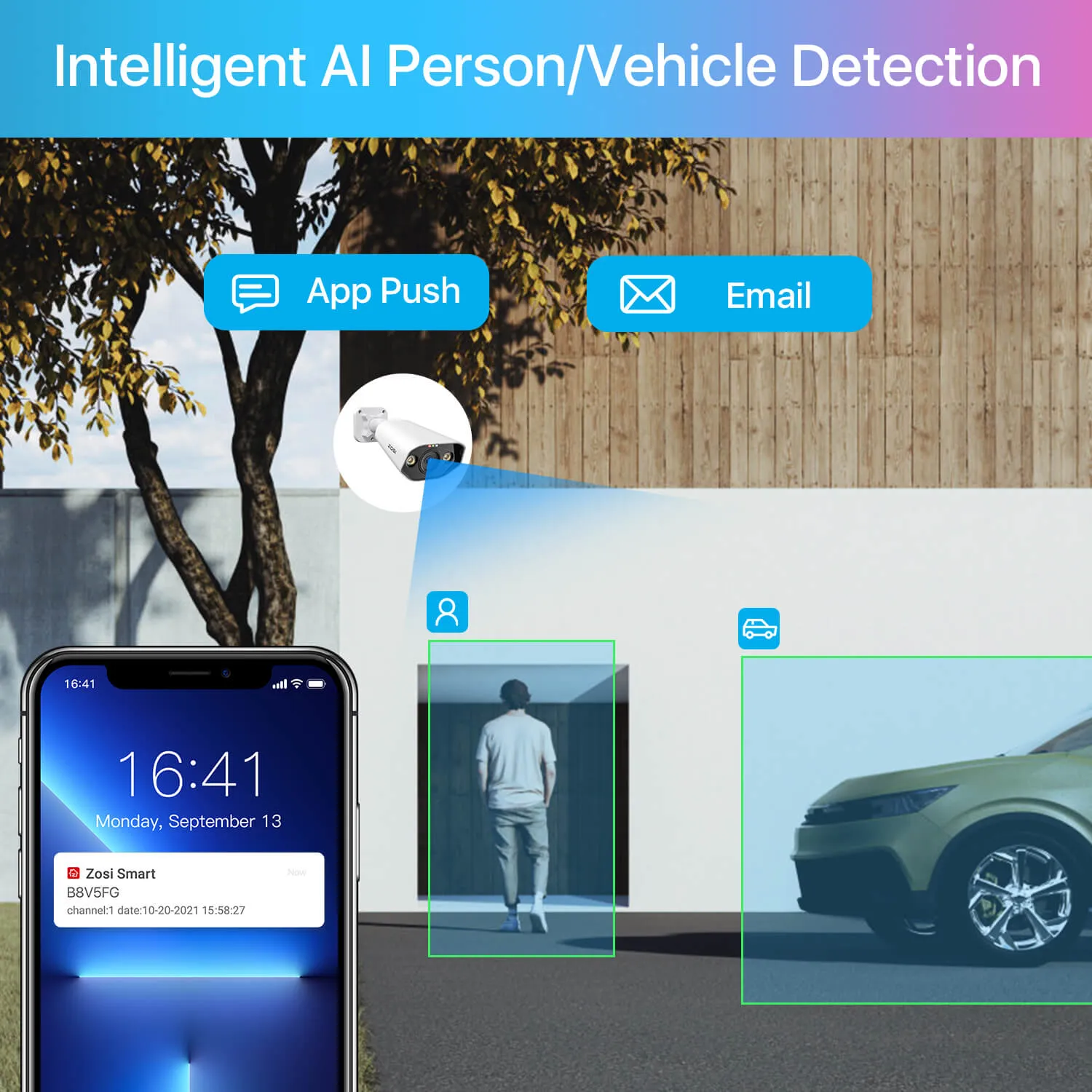 C182 5MP PoE IP Security Camera   Optional Cloud/Local Storage