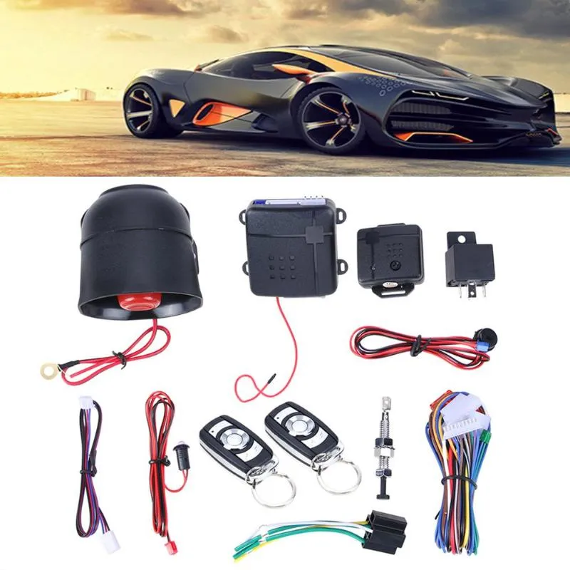 Car Vehicle Auto Burglar Alarm Protection Keyless Entry Security System With Remote Controllers Universal Car Alarm Systems Hot
