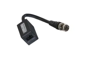 CCTV Balun,  BNC Male,  RJ45 Female with 6 " Pigtail - (BLN-RJ45PT)