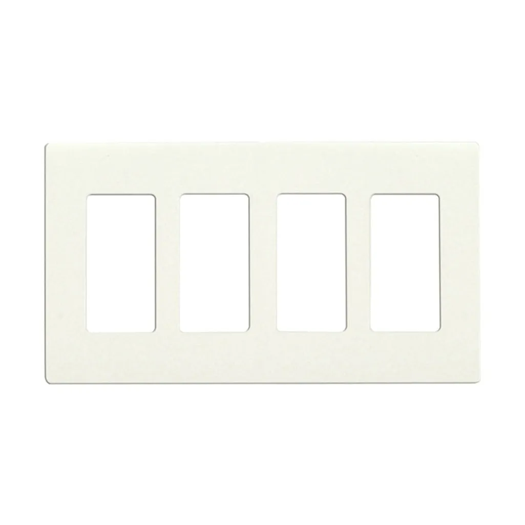 CLARO 4 GANG WALLPLATE WH