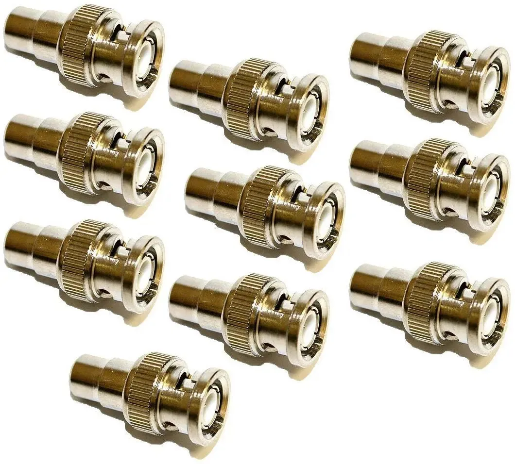 Coaxial Cable BNC Male Plug to RCA Female Jack Adapter