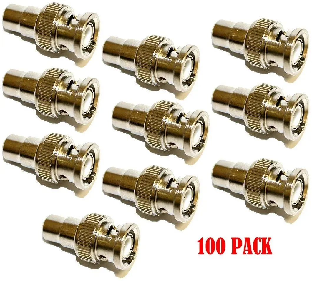 Coaxial Cable BNC Male Plug to RCA Female Jack Adapter