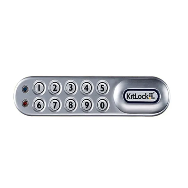 CodeLocks - KL1000-PS - Classic  Electronic Kit Lock - No Pre-Assembly - Locker Lock - Optional Handing - Silver