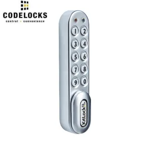 CodeLocks - KL1000-PS - Classic  Electronic Kit Lock - No Pre-Assembly - Locker Lock - Optional Handing - Silver